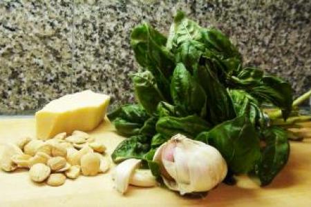 Basil Pesto with Almonds Recipe