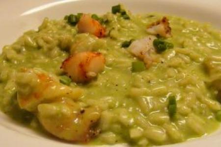 Risotto with Shrimp and Peas